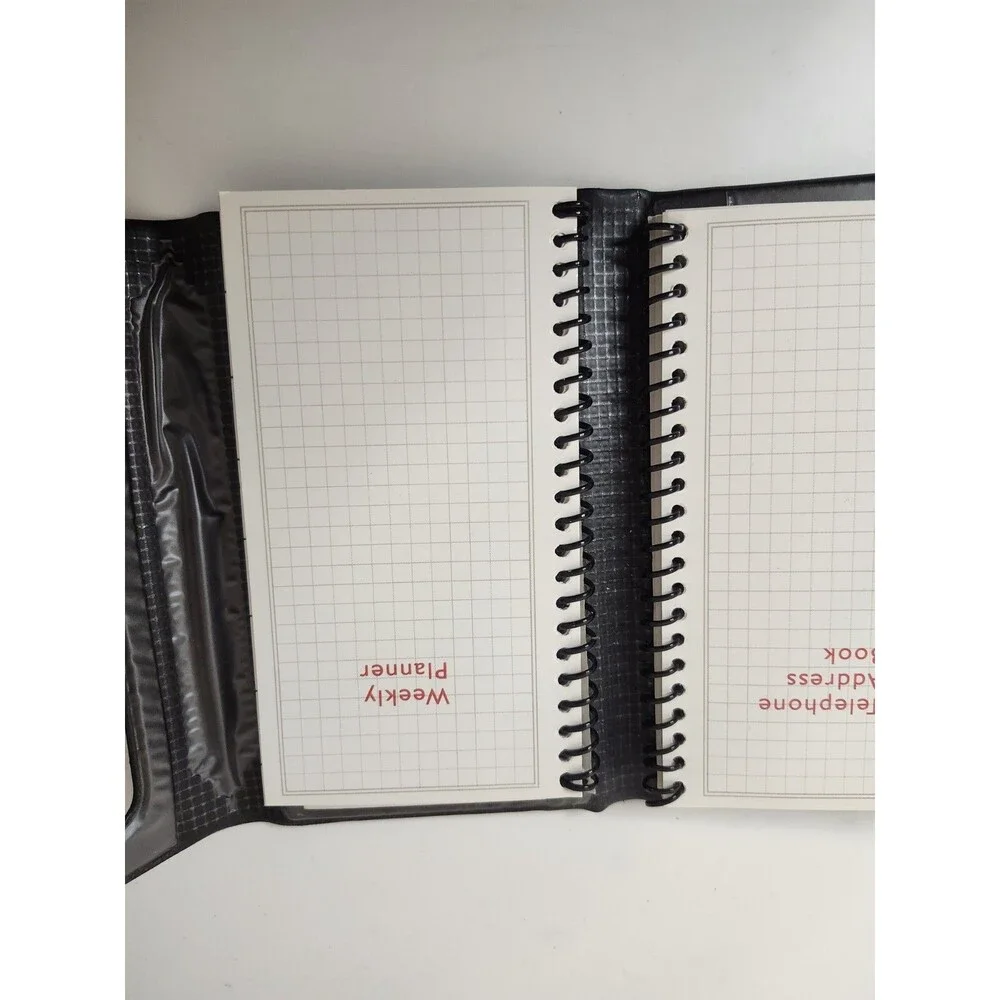 Day Planner With pen. Plastic Photos Holder